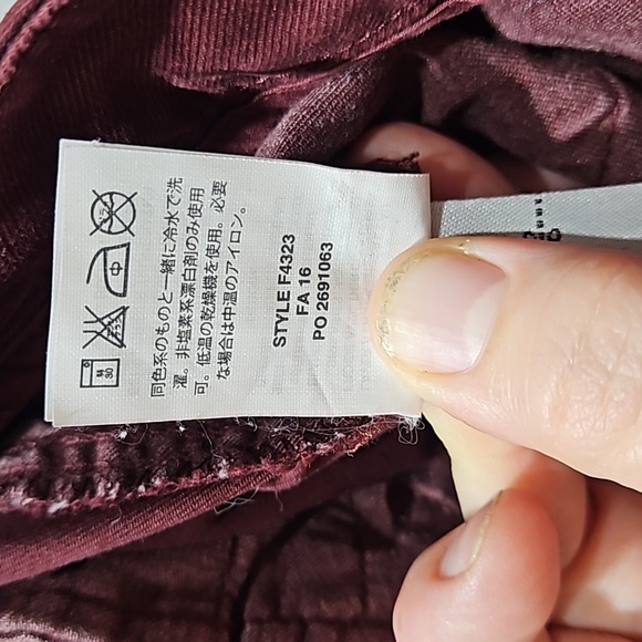 J.Crew, Sammie, Pants Sz 27, Cotton, Slacks, Dress Casual,Burgundy, Maroon - Picture 10 of 14